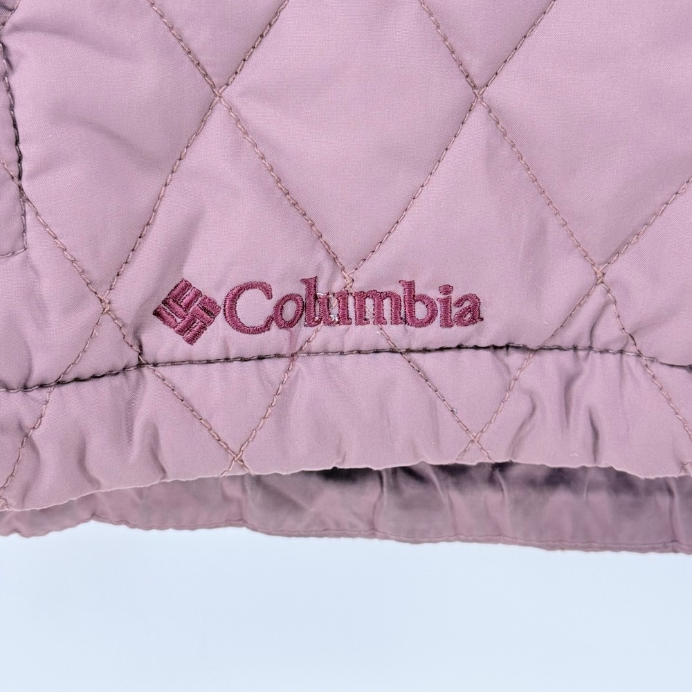 Columbia Sportswear Women Purple Quilted Interchange Zip Up Jacket Small XL - Picture 6 of 15